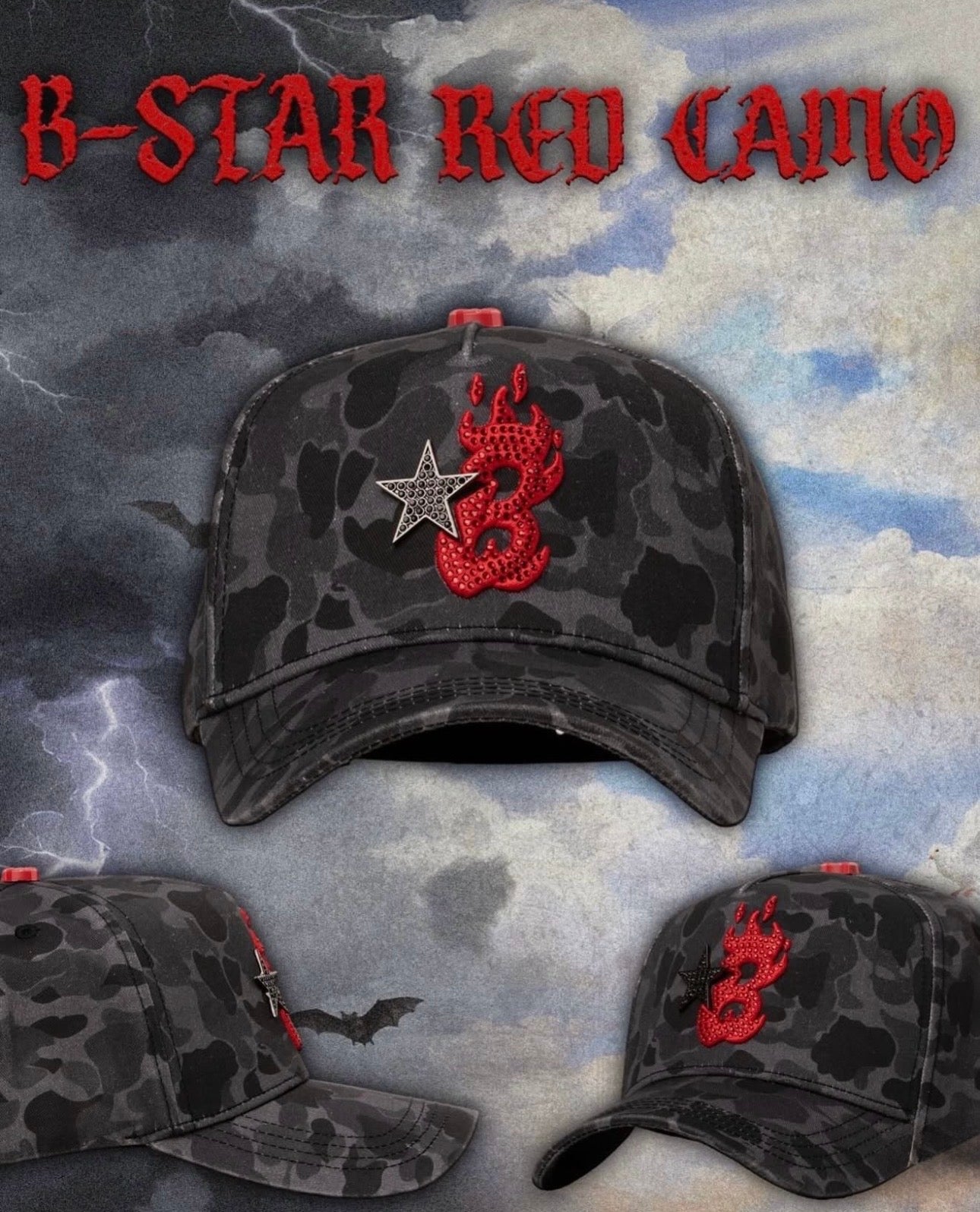 BARBAS HATS | B-STAR RED CAMO "PREVENTA"