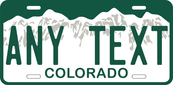 Custom Colorado '00 cases/license plates