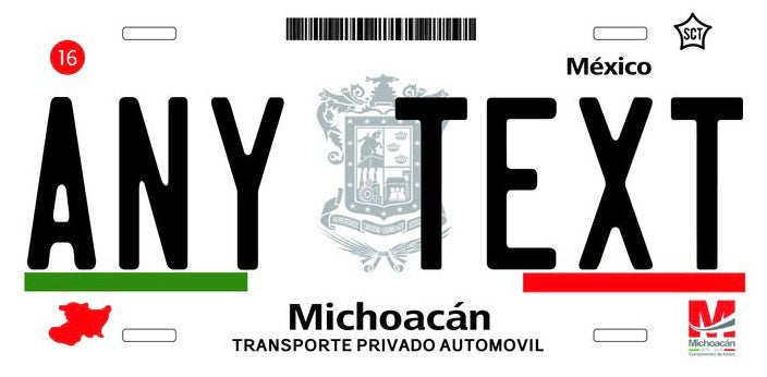 Custom Michoacan '12 cases/license plates